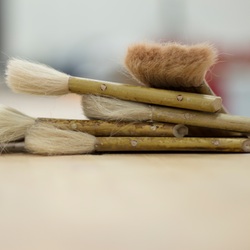 photo of brushes